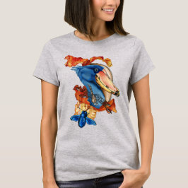 Schuppenflechte, Libelle und Blume T-Shirt