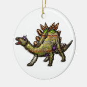 Schuppiger Regenbogen Diosaur Keramikornament (Links)