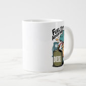 Schüren Sie Ihr Abenteuer Jumbo-Tasse (Vorderseite Rechts)