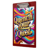 "Schüren Sie Ihr Ziel" Klemmbrett (Links)