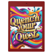 "Schüren Sie Ihr Ziel" Klemmbrett (Rückseite)