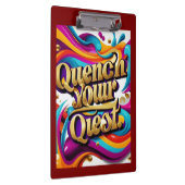 "Schüren Sie Ihr Ziel" Klemmbrett (Rechts)