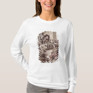 Schurke Arthurs Rackham vor dem König und der T-Shirt