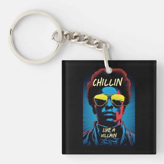 Schurke Schlüsselanhänger wie chillen (Vorderseite)