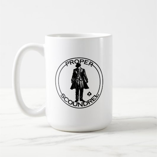 Schurke schwarz und weiß kaffeetasse (Links)