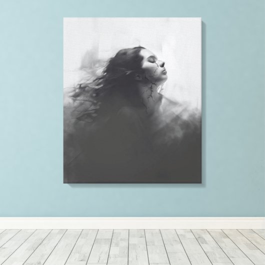 Schurke Stille Leinwanddruck (Insitu (Holzboden))