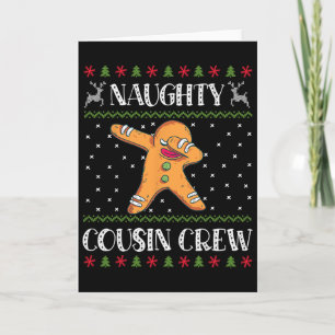 Schurken-Cousin-Crew passendes Weihnachten Dabbing Karte