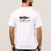 Schurken- Fliege, Fliegen-Fischen-Extremist T-Shirt (Rückseite)