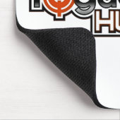 Schurken- Jäger-Mausunterlage (Logo) Mousepad (Ecke)