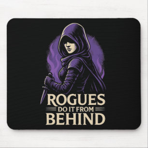 Schurken machen es von hinten Lustiges Rpg-Tableto Mousepad