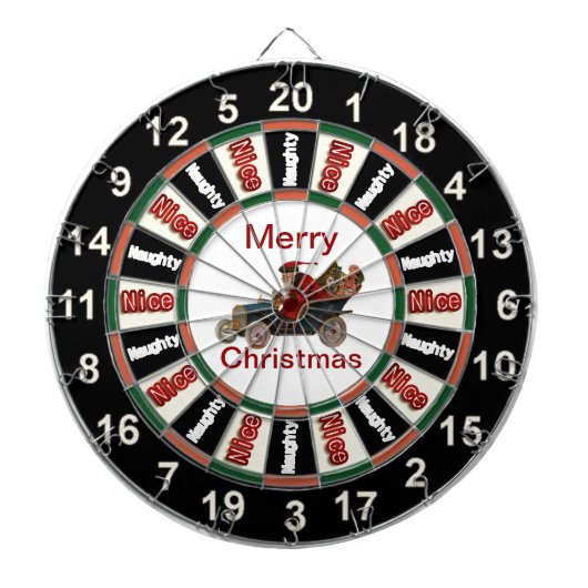 Schurken- oder Schicki-Dart-Brett-Santa Dartscheibe (vorne)