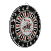 Schurken- oder Schicki-Dart-Brett-Santa Dartscheibe (Vorderseite Links)