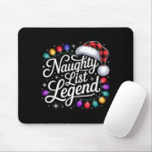 Schurkenliste Legende Weihnachtsbeleuchtung Büffel Mousepad (Mit Mouse)