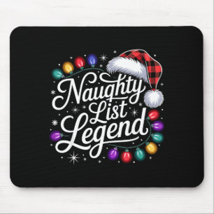 Schurkenliste Legende Weihnachtsbeleuchtung Büffel Mousepad