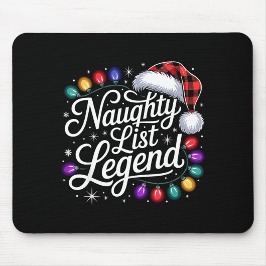 Schurkenliste Legende Weihnachtsbeleuchtung Büffel Mousepad (Vorne)