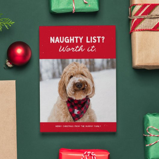 Schurkenliste lustig süß rot Weihnachten