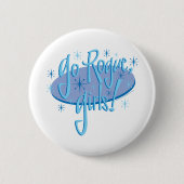 Schurkenmädchen Button (Vorderseite)