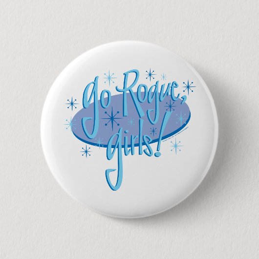 Schurkenmädchen Button (Vorderseite)