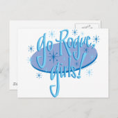 Schurkenmädchen Postkarte (Vorne/Hinten)