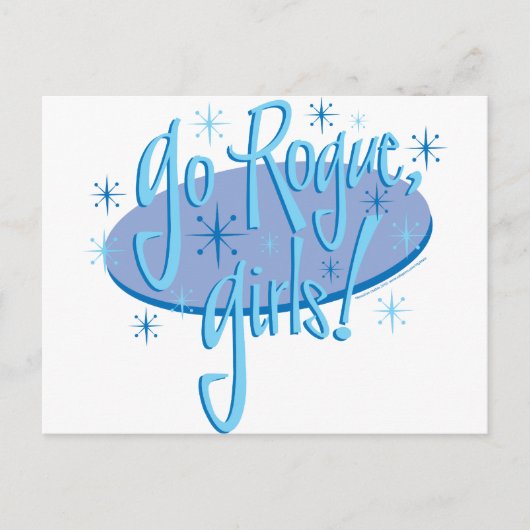 Schurkenmädchen Postkarte (Vorderseite)