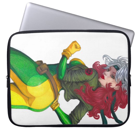 Schurkin Laptopschutzhülle (Vorderseite)