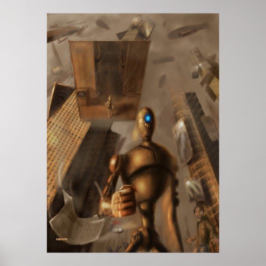 Schurroboter Poster (Vorne)