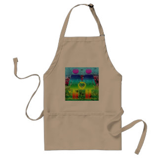 Schürze Abstrakt Grunge Rainbow Liebe