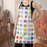 Schürze abstrakter Muster<br><div class="desc">Diese Schürze ist mit einem farbenfrohen, abstrakten Wasserfarbenmuster dekoriert. Geeignet für Damen und Herren. Weil wir unsere Kunstwerke erstellen, werden Sie dieses exakte Design von anderen Designern nicht finden. Original Wasserfarbe © Michele Davies.</div>