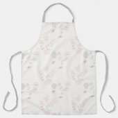 Schürze Allover drucken Rosa Lila Wasserlilie Form (Vorderseite)