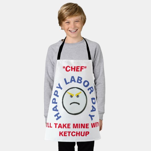 Schürze am Arbeitstag (Getragen)