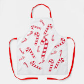 Schürze (ao) - Roter Streifen Candy Cane (Vorderseite)