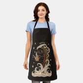 Schürze Aquarius Celestial Zodiac Art (Getragen)