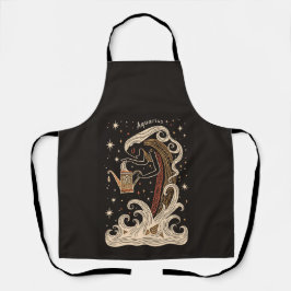 Schürze Aquarius Celestial Zodiac Art