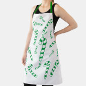 Schürze (Au) - Grüngestrickter Candy Cane (InSitu)