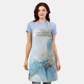 Schürze aus blauem Marmor (Getragen)