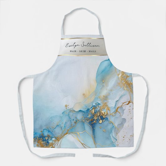Schürze aus blauem Marmor (Vorderseite)
