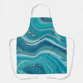 Schürze aus grünem und bläulichem Marmor (Vorderseite)