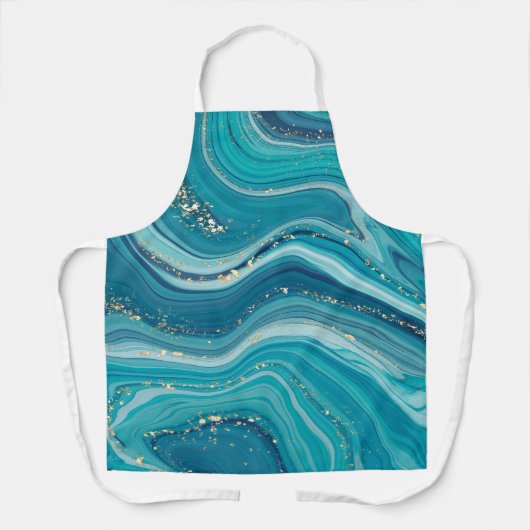 Schürze aus grünem und bläulichem Marmor (Vorderseite)