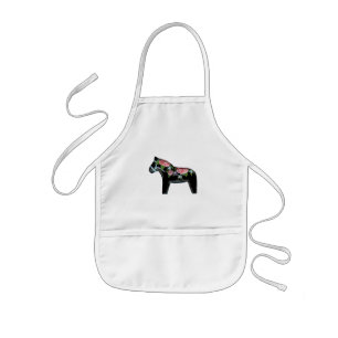 Schürze Black Dala Horse
