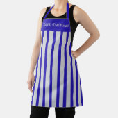 Schürze Cafe Blue und Silver Stripe Frohe Weihnach (InSitu)