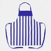 Schürze Café Royal Blue und White Stripe (Vorderseite)