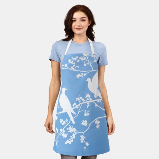 Schürze - "China Doves" (Getragen)
