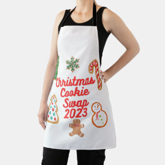 Schürze-Cookie-Swap 2023 - Drucken Schürze