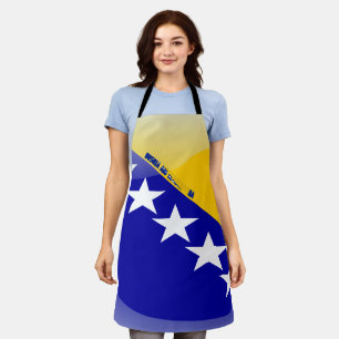 Schürze der bosnischen Flagge
