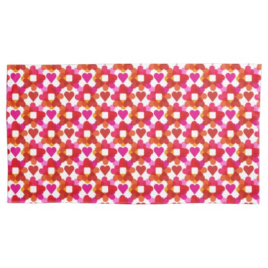 Schürze der farbenfrohen Herzen Kissenbezug (Vorderseite-Links)