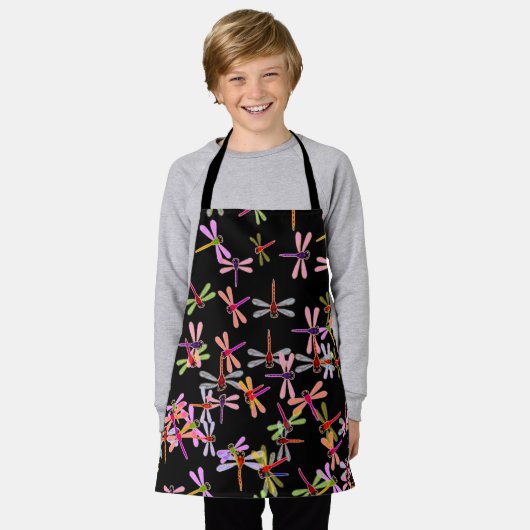 Schürze der farbenfrohen Libellen (Getragen)