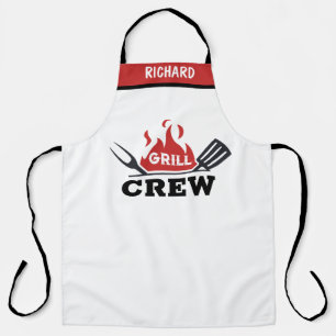 Schürze der Grill-Crew - Personalisierter Name Ben
