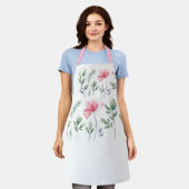 Schürze der hübschen rosa Blume (Getragen)