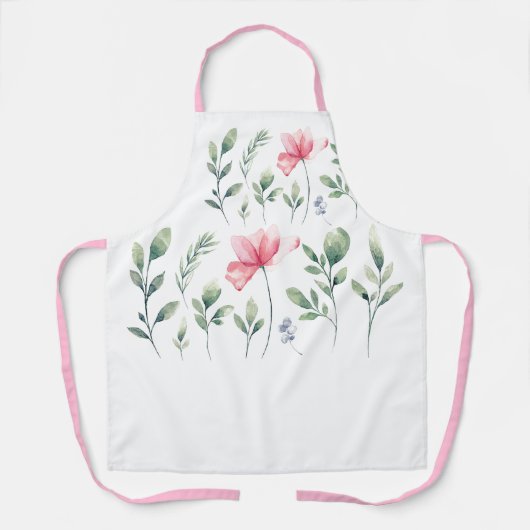 Schürze der hübschen rosa Blume (Vorderseite)