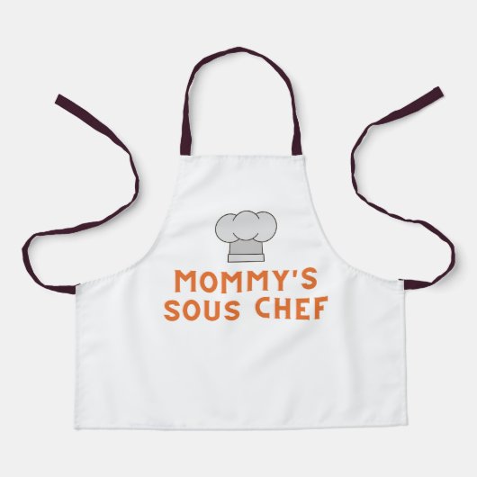 Schürze der Kinder | Mommy's sous-Koch (Vorderseite)